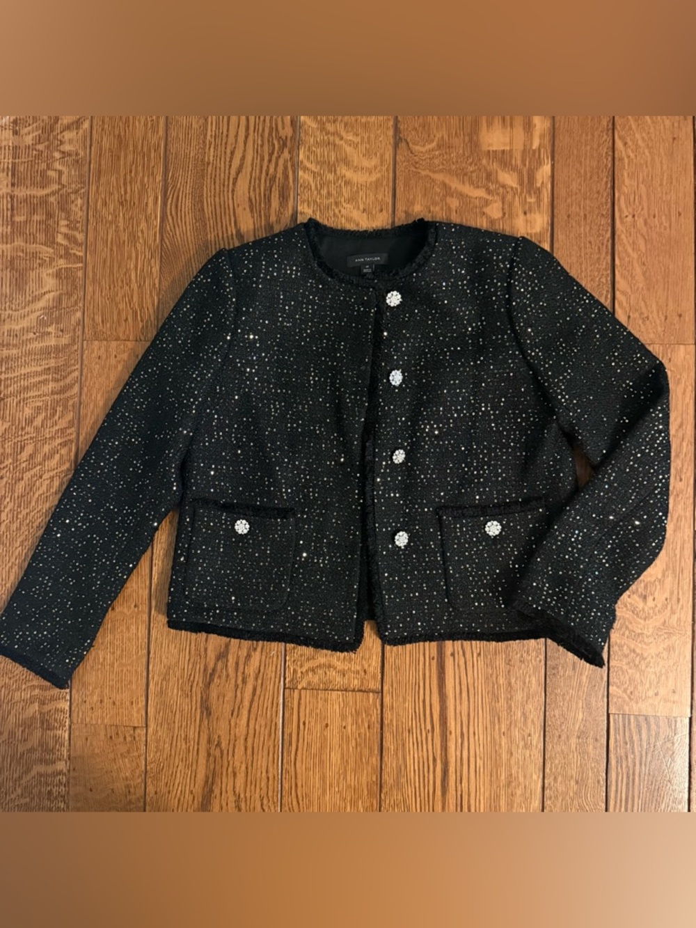 NWOT Ann Taylor Sequin Jacket, Size 4P